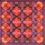 Star carpet screenprint by Ruth deMonchaux